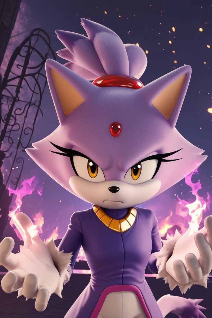 Blaze the Cat — AI character on Kuro AI